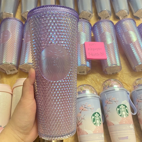Starbucks Korea set Pink and Purple Beam 2022 - Picture 2 of 4